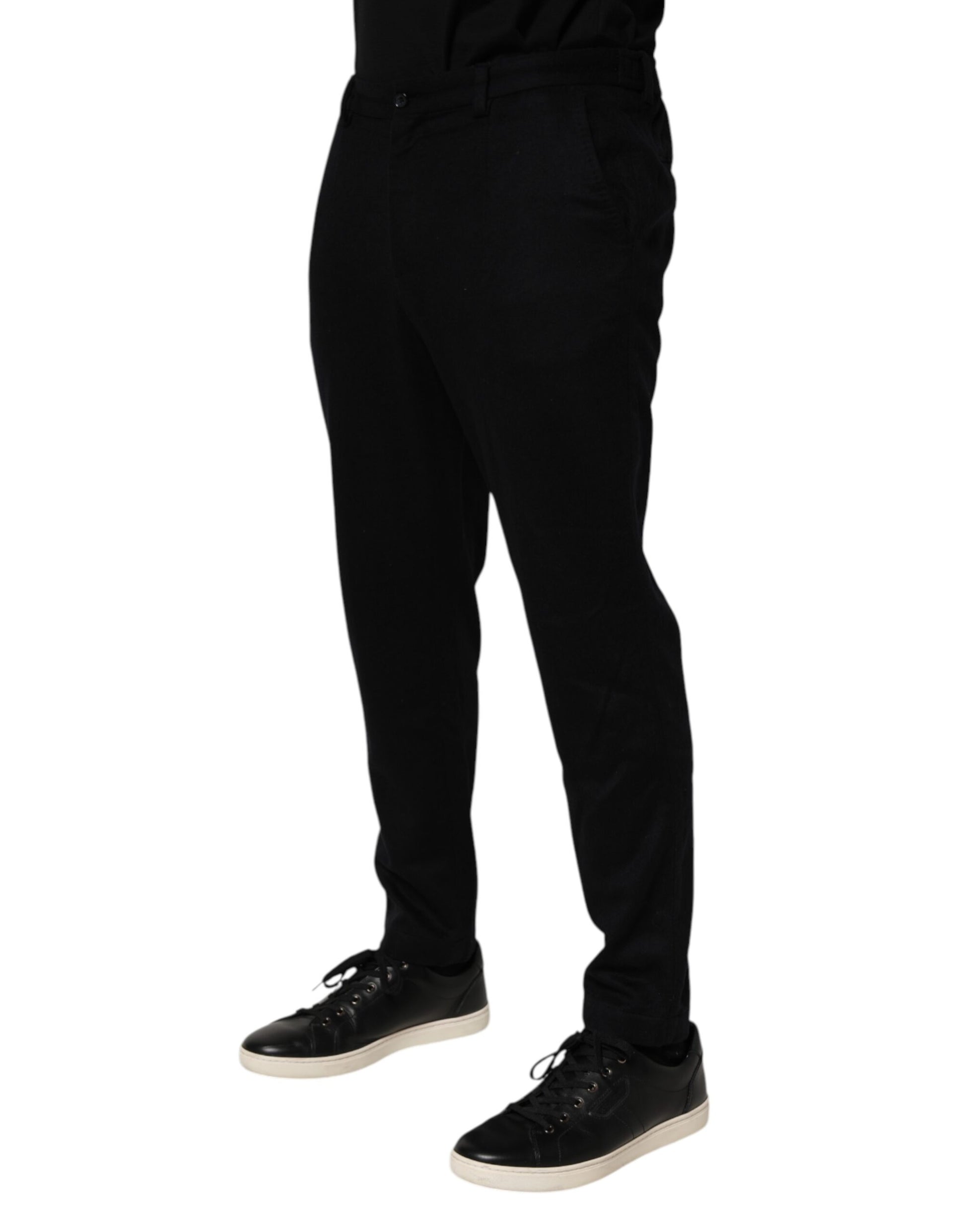 Dolce & Gabbana Black Cashmere Dress Formal Men Trouser Pants - from Dolce & Gabbana