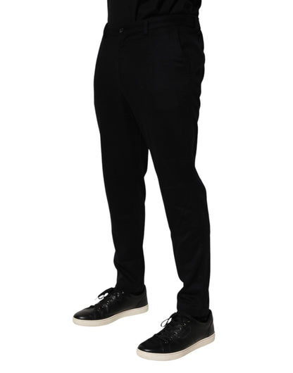 Dolce & Gabbana Black Cashmere Dress Formal Men Trouser Pants - from Dolce & Gabbana