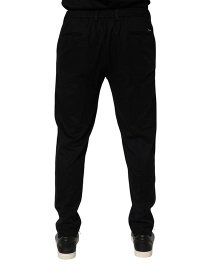 Dolce & Gabbana Kasjmier Formele Broek Zwart Couture