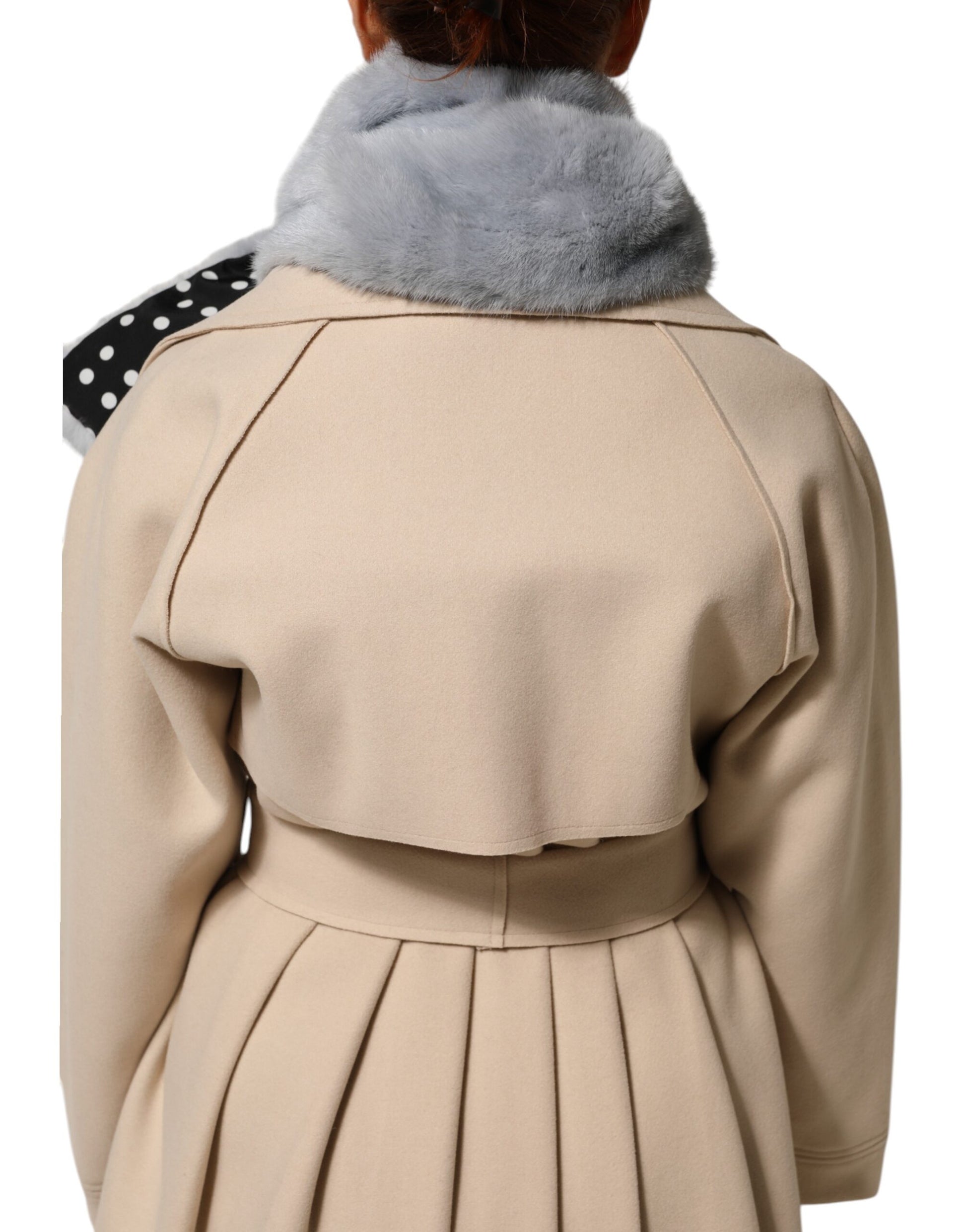 Dolce & Gabbana Powder Blue Mink Fur Neck Warmer Scarf by Dolce & Gabbana
