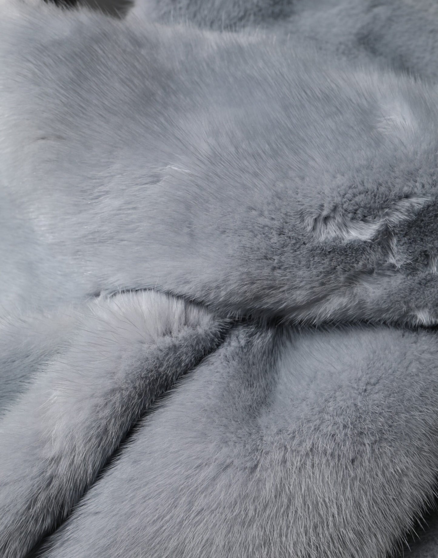 Dolce & Gabbana Powder Blue Mink Fur Neck Warmer Scarf by Dolce & Gabbana