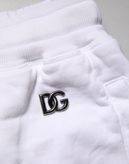 Dolce & Gabbana Bermuda Shorts Katoen Wit Midden Taille
