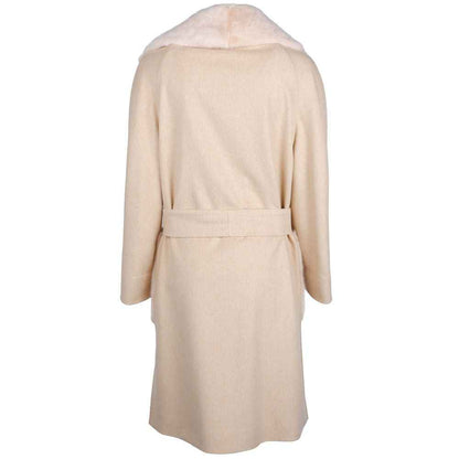 Made in Italy Beige Wool Jackets & Coat