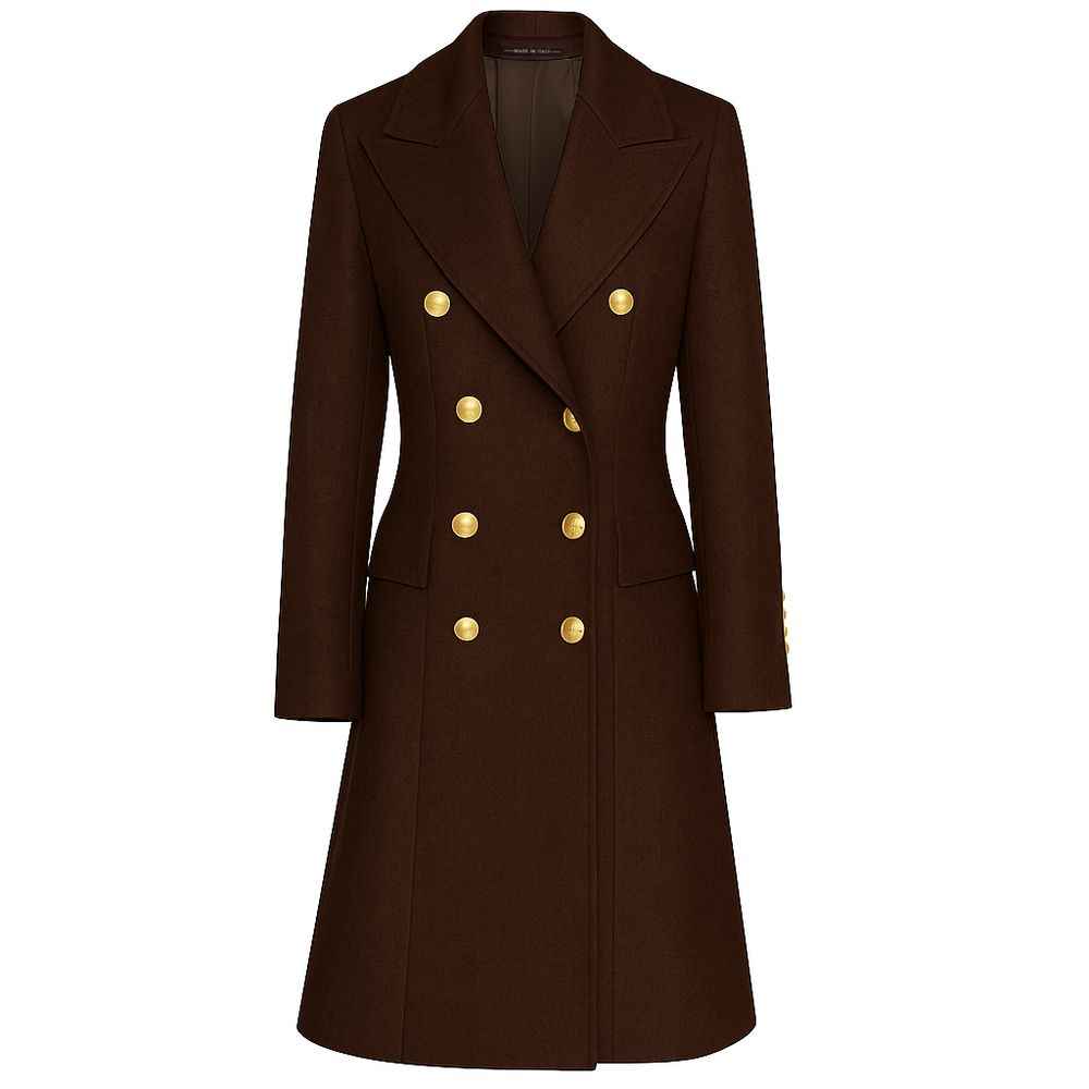 Made in Italy Brown Wool Jackets & Coat