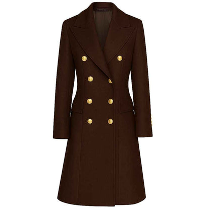 Made in Italy Brown Wool Jackets & Coat