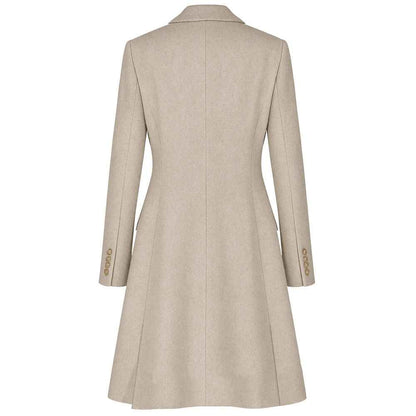Made in Italy Beige Wool Jackets & Coat