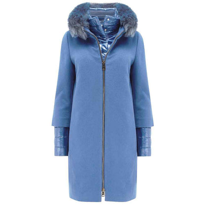Herno Blue Cashmere Jackets & Coat