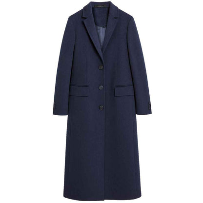 Made in Italy Blue Wool Jackets & Coat