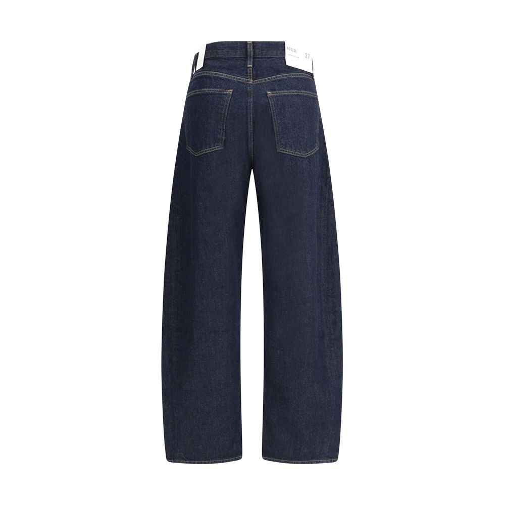 Agolde Luna Pieced Taper Jeans high waist color rinse