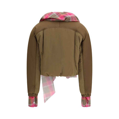 MARBELL Maxi-scarf Puffer Jacket