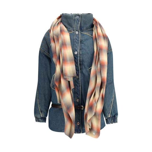 Marbell Amy Denim Jasje Met Afneembaar Sjaal Blauw