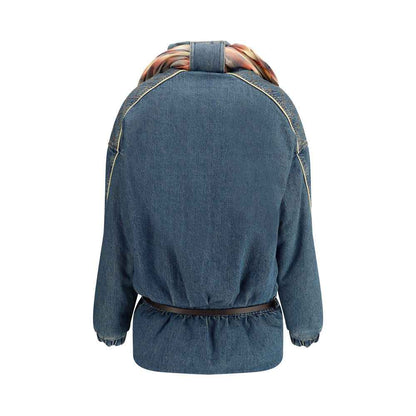 Marbell Amy Denim Jasje Met Afneembaar Sjaal Blauw
