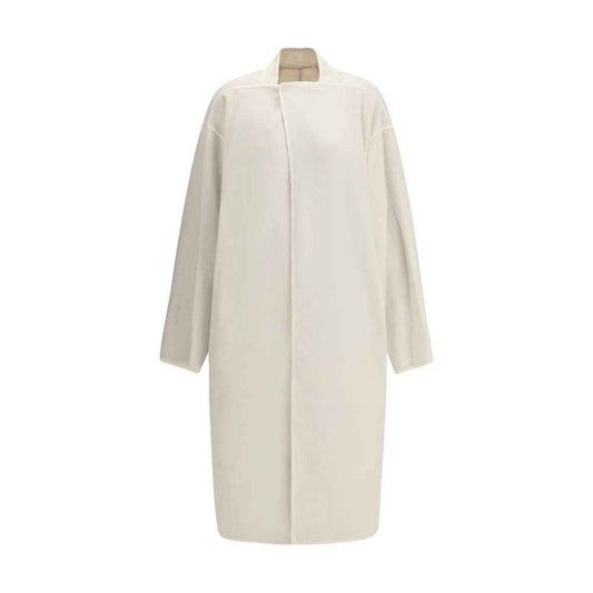 Rick Owens Island Coat Camelhaar Offwit Mantel Luxe