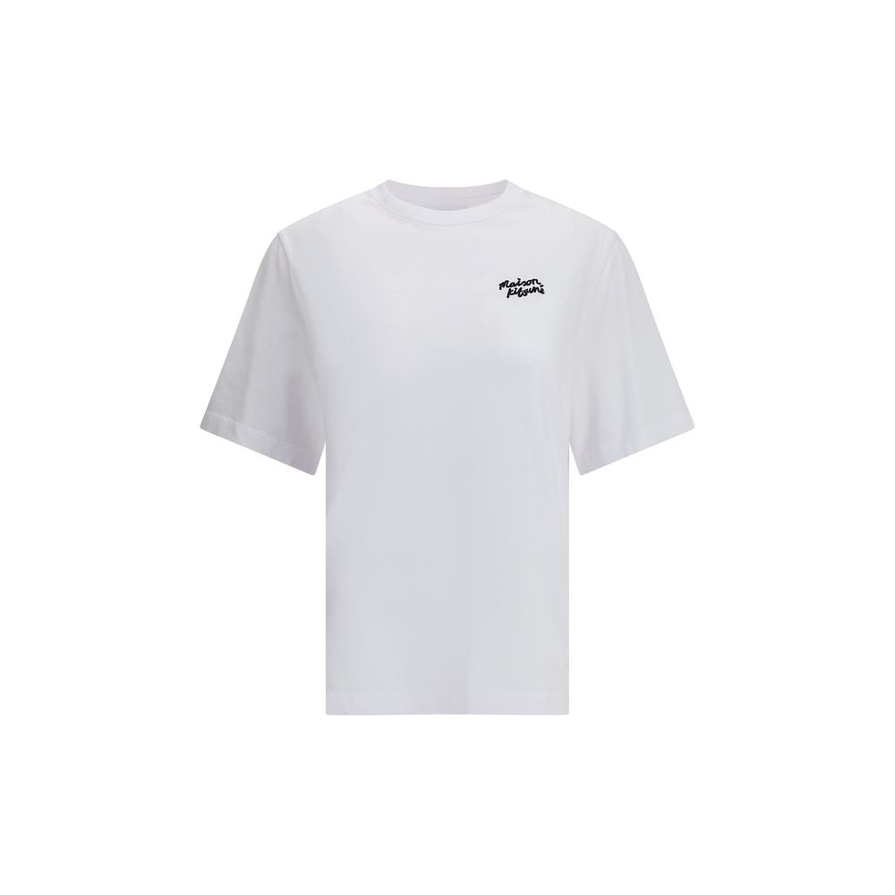 Maison Kitsuné Contrast Logo T Shirt 100 Percent Cotton