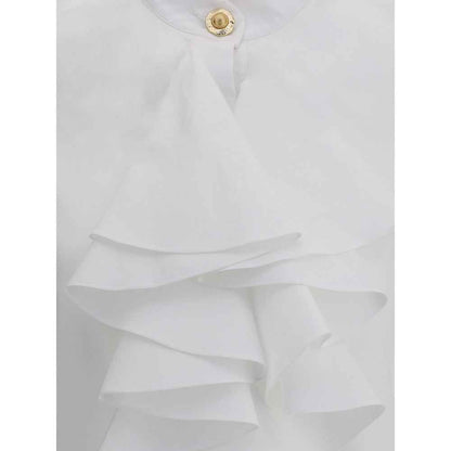 Balmain Poplin ruffle Shirt