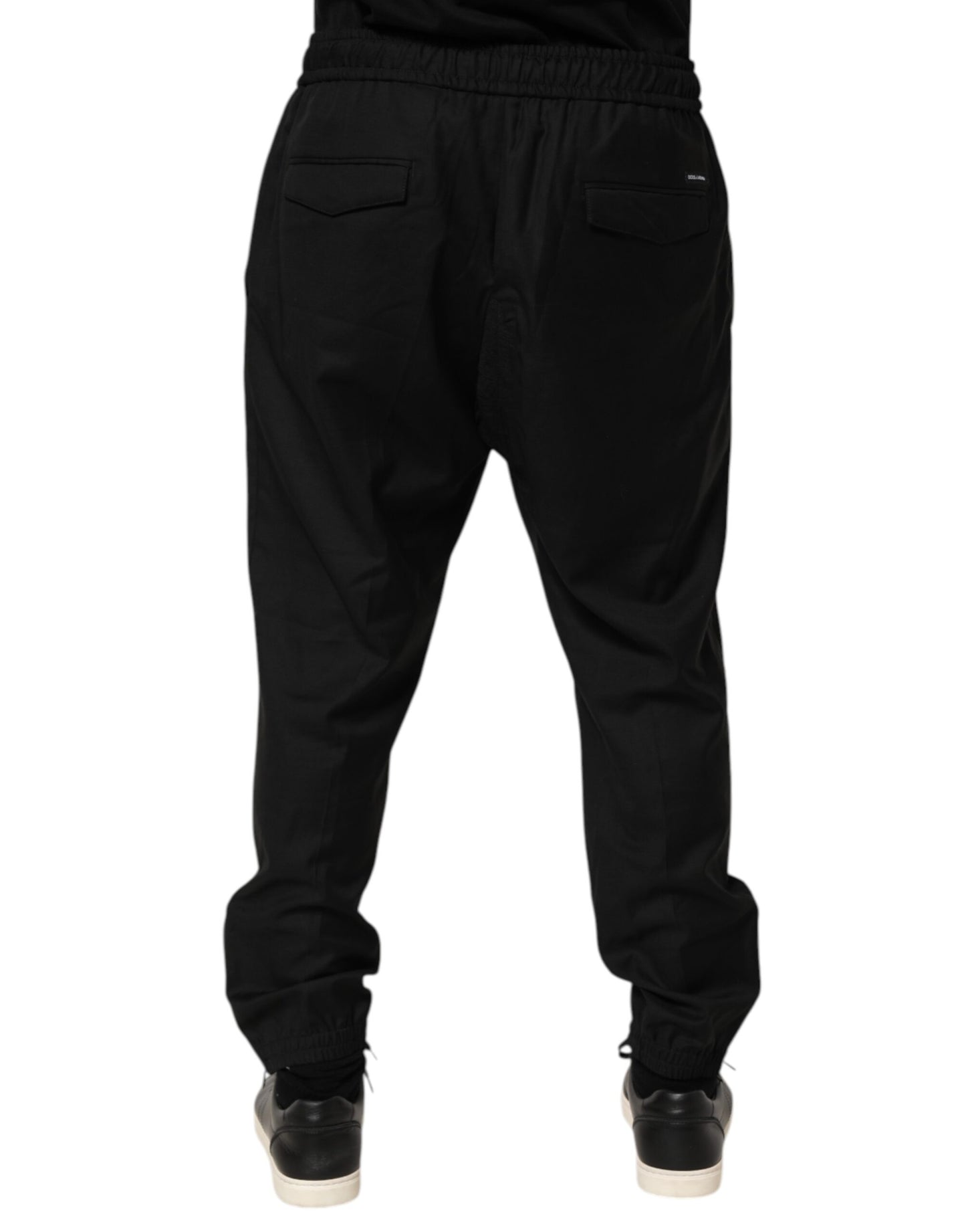 Dolce Gabbana Luxe Trekkoord Jogger - Zwart Mannen Premium