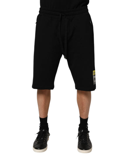 Dolce & Gabbana Bermuda Short Zwart Katoen Mid Taille