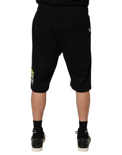 Dolce & Gabbana Bermuda Short Zwart Katoen Mid Taille