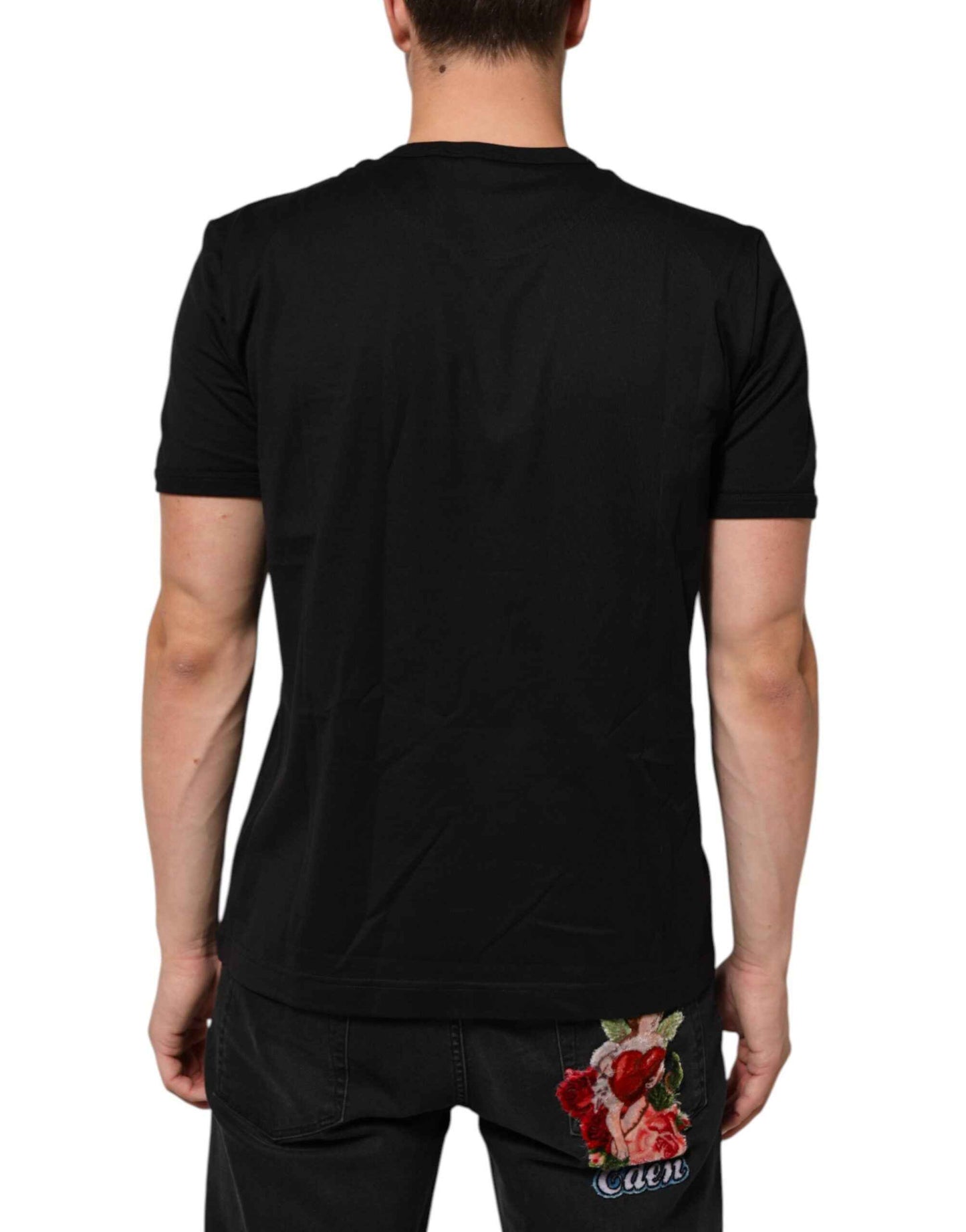 Dolce & Gabbana Goodluck 2021 Katoenen T-shirt Zwart