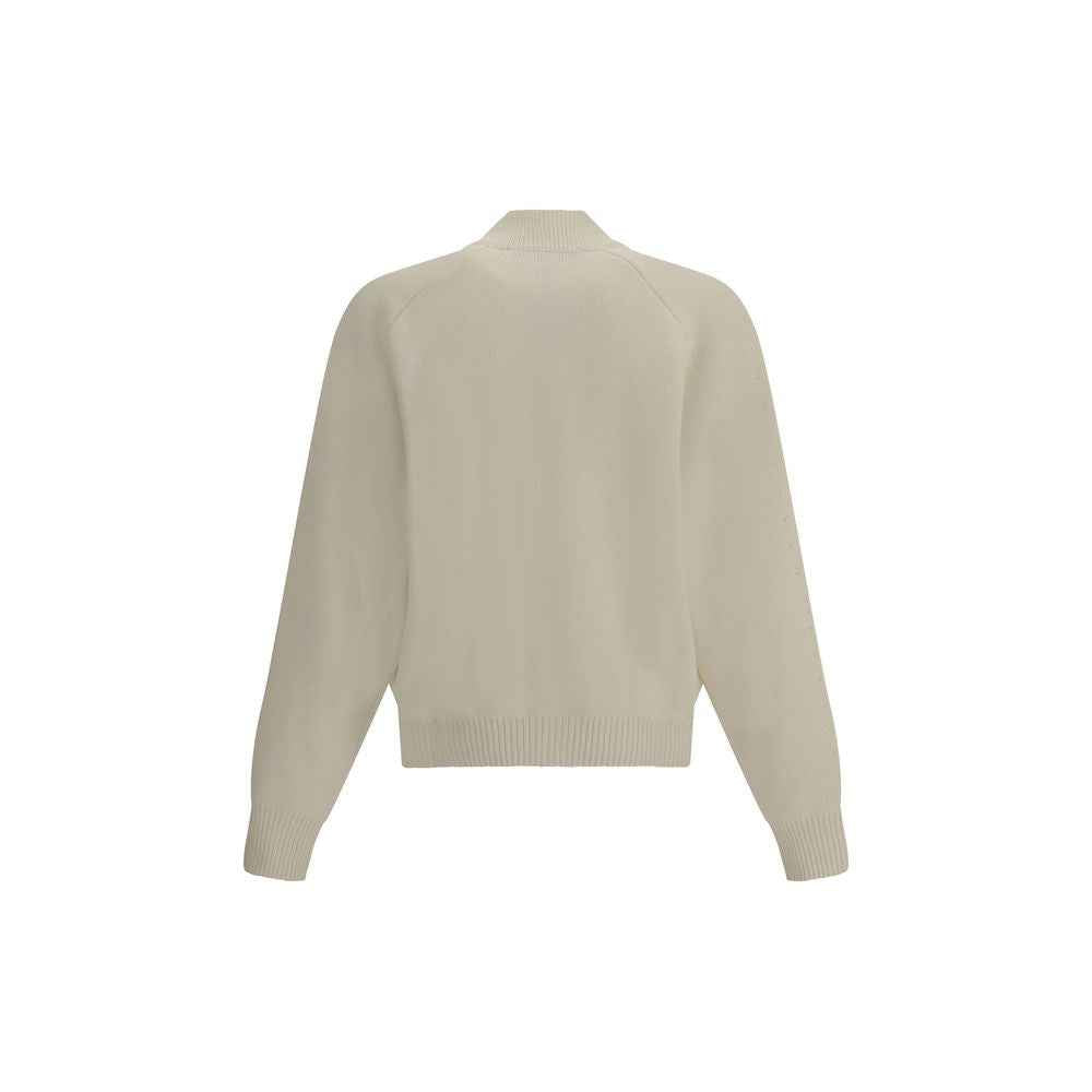 Jacquemus Geborduurde Virgin Wool Cardigan - Crème