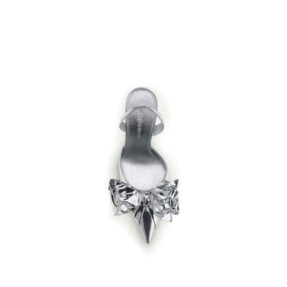 MACH & MACH Cadeau Silver Wrapped Leather Pumps