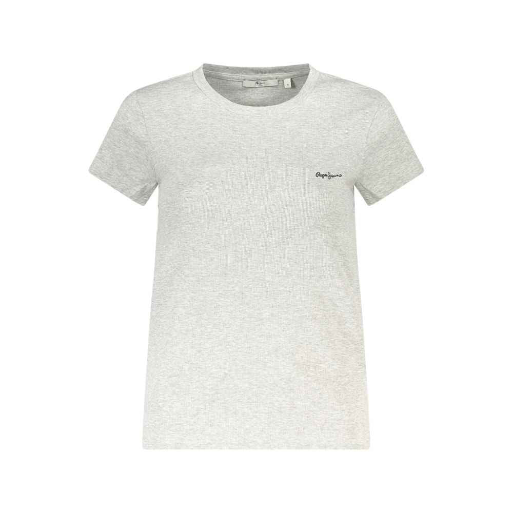 Pepe Jeans Gray Cotton Tops & T-Shirt