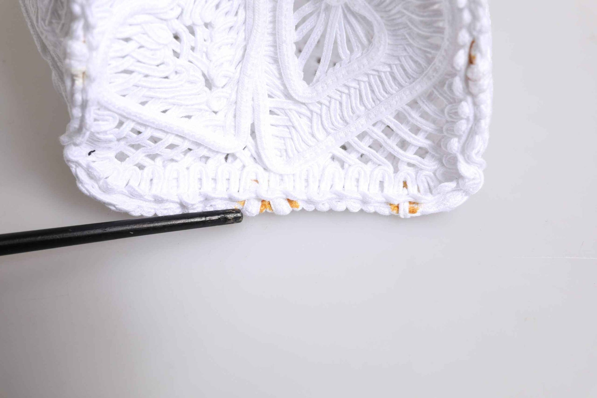 Dolce & Gabbana White Cordonetto Lace Beatrice Tote Shopping Bag by Dolce & Gabbana