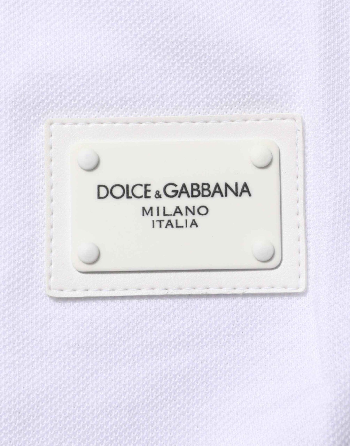 Dolce & Gabbana White Collared Short Sleeves Polo Men T-shirt