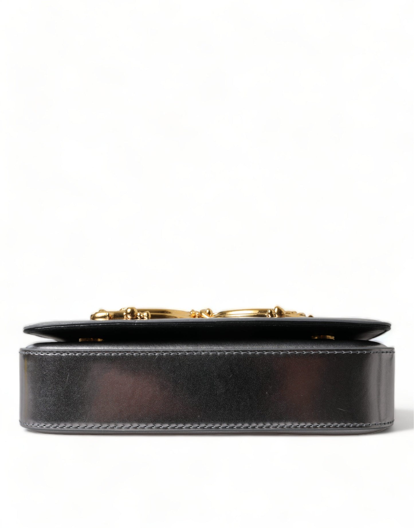 Dolce & Gabbana Metallic Nappa Mini DG Schoudertas Zilver