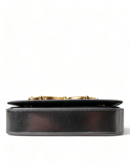 Dolce & Gabbana Metallic Nappa Mini DG Schoudertas Zilver