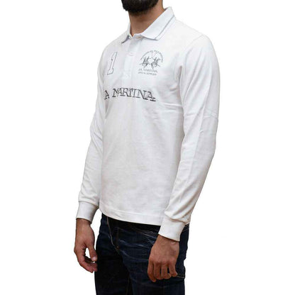 La Martina Poloshirt Katoenen Wit Luxueuze Edition
