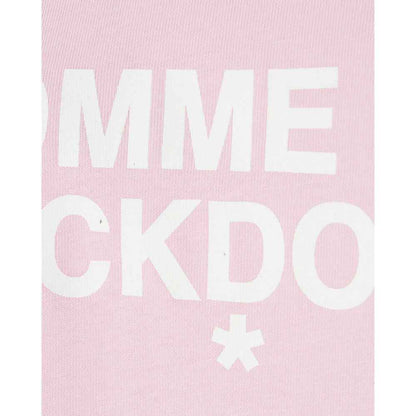 Comme Des Fuckdown Roze Katoenen Tshirt Jurk Met Logo