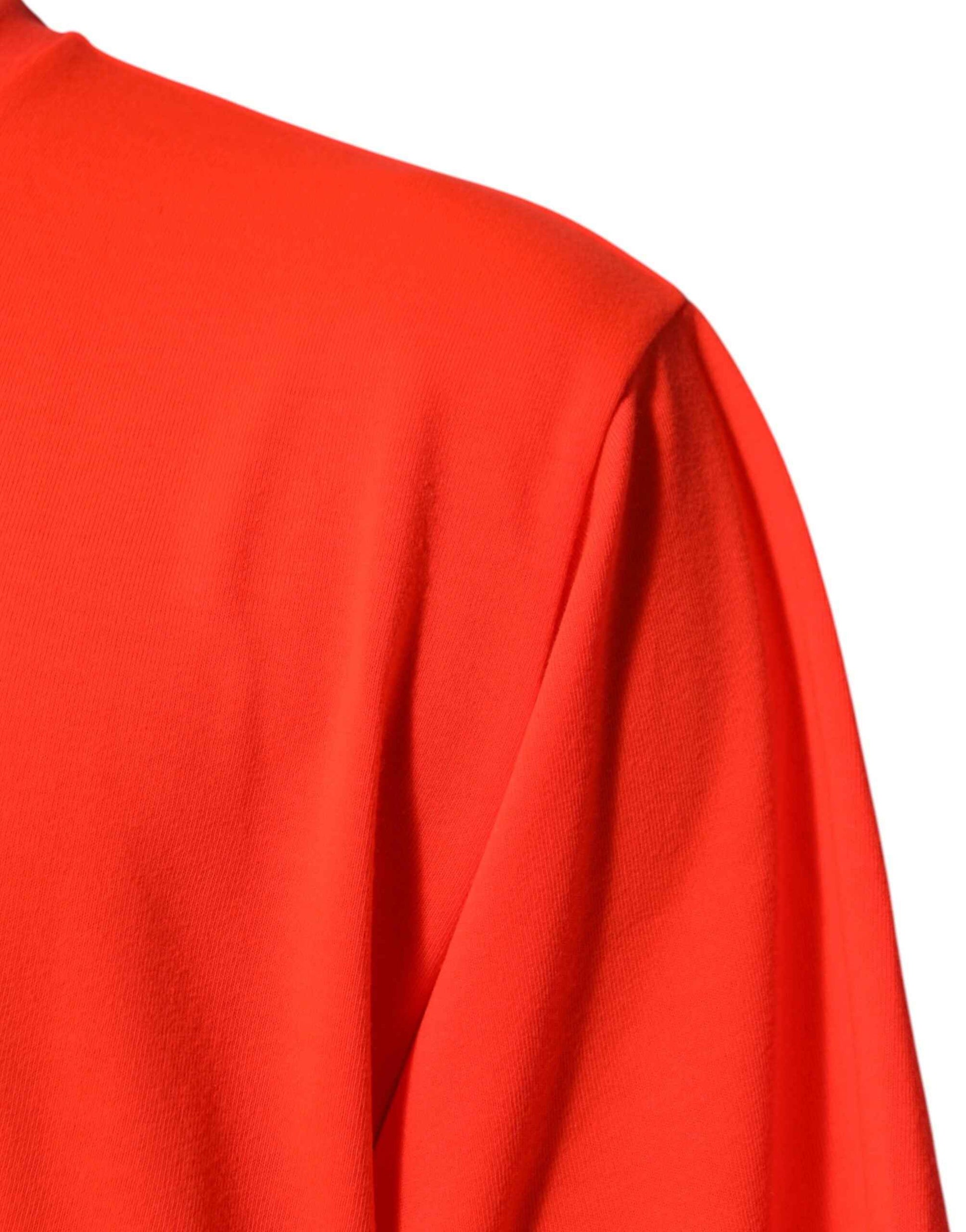 Dolce Gabbana Ronde Hals T Shirt Polyester Neon Oranje
