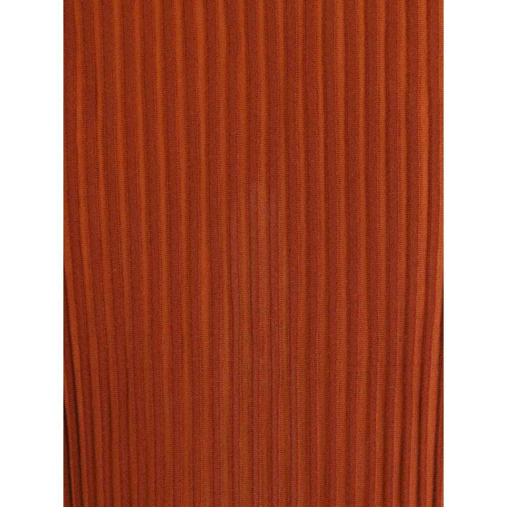 Gabriela Hearst Lange Gebreide Rok 100% Merinowol Ribbelrok