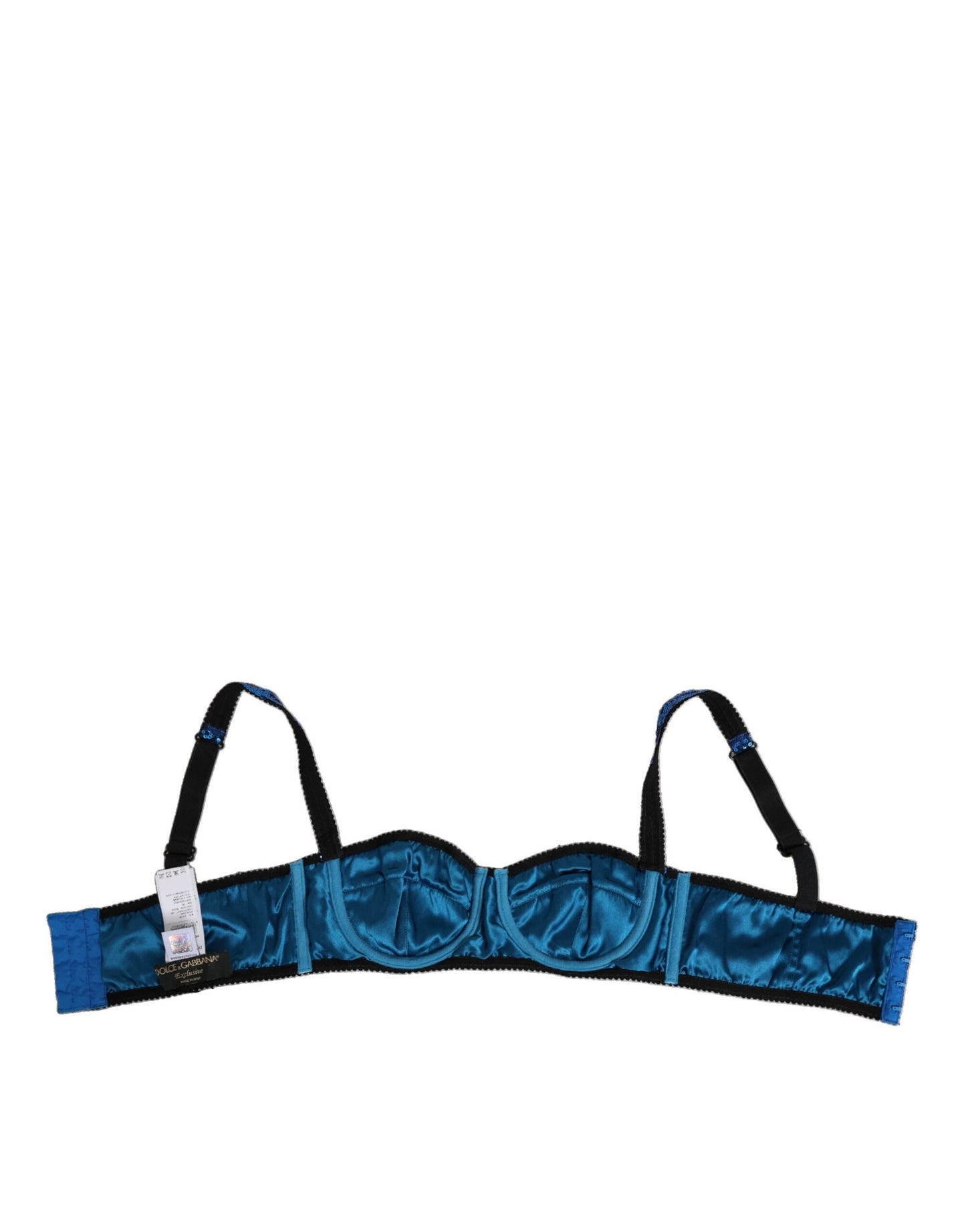 Dolce & Gabbana Balconnet Sequin BH Ondergoed Luxe - Blauw