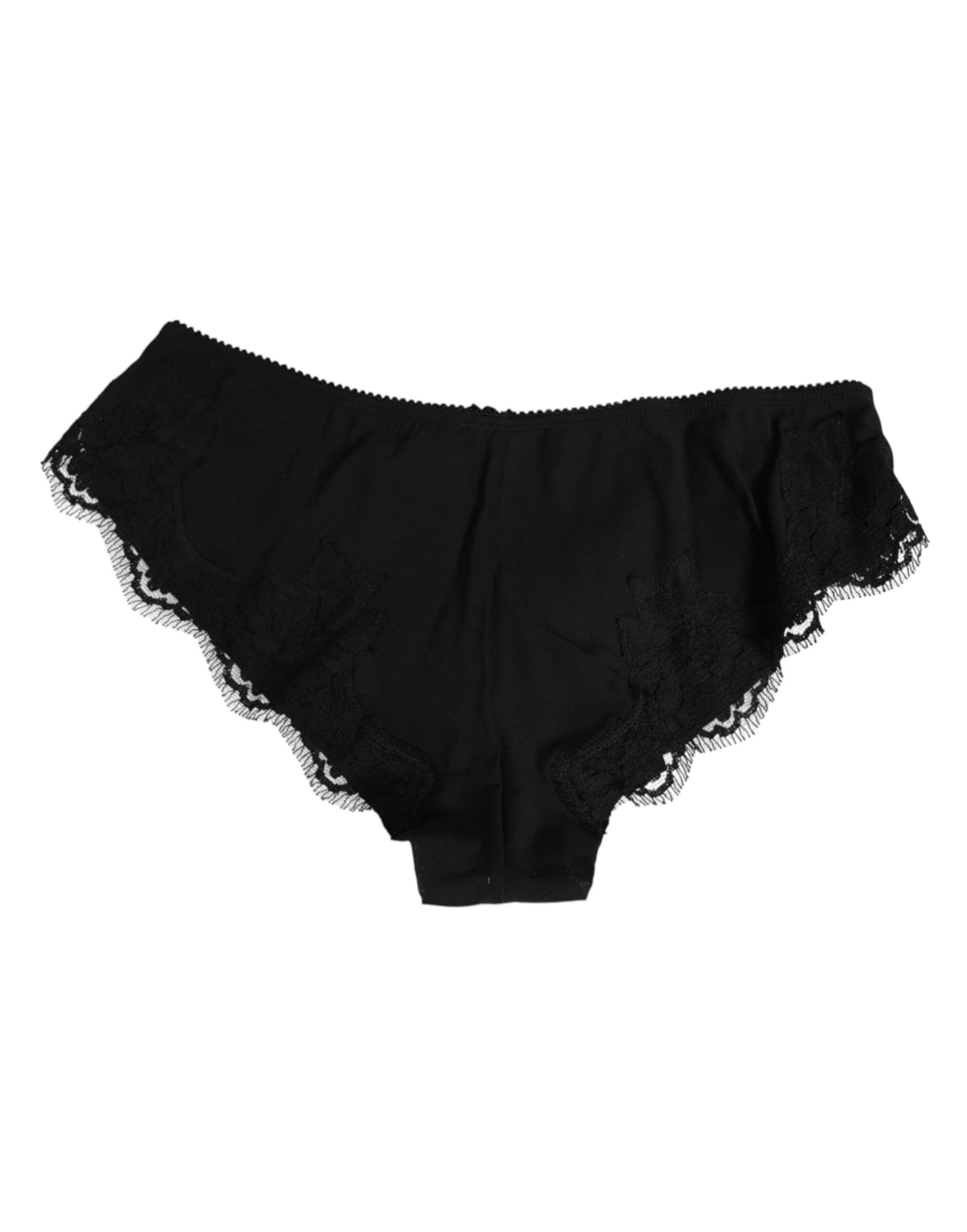 Dolce & Gabbana Brief Panties Zijde Satijn - Zwart