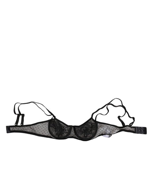 Dolce Gabbana Balconn Underwired Balconette Bra - Zwart