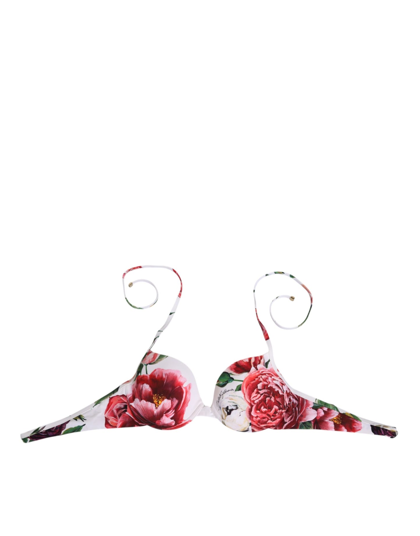 Dolce & Gabbana Halter Bikini Top Wit M Zwemkleding Luxe