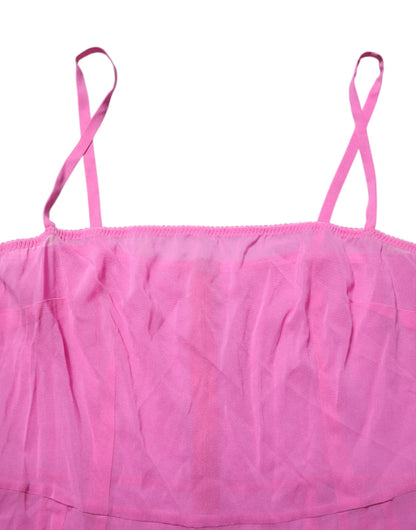 Dolce & Gabbana Lingerie Nylon Blend Chemise Roze Luxe