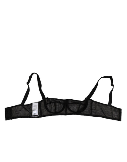 Dolce & Gabbana Balconnet BH Zwart Bloemen Beugel Underwired