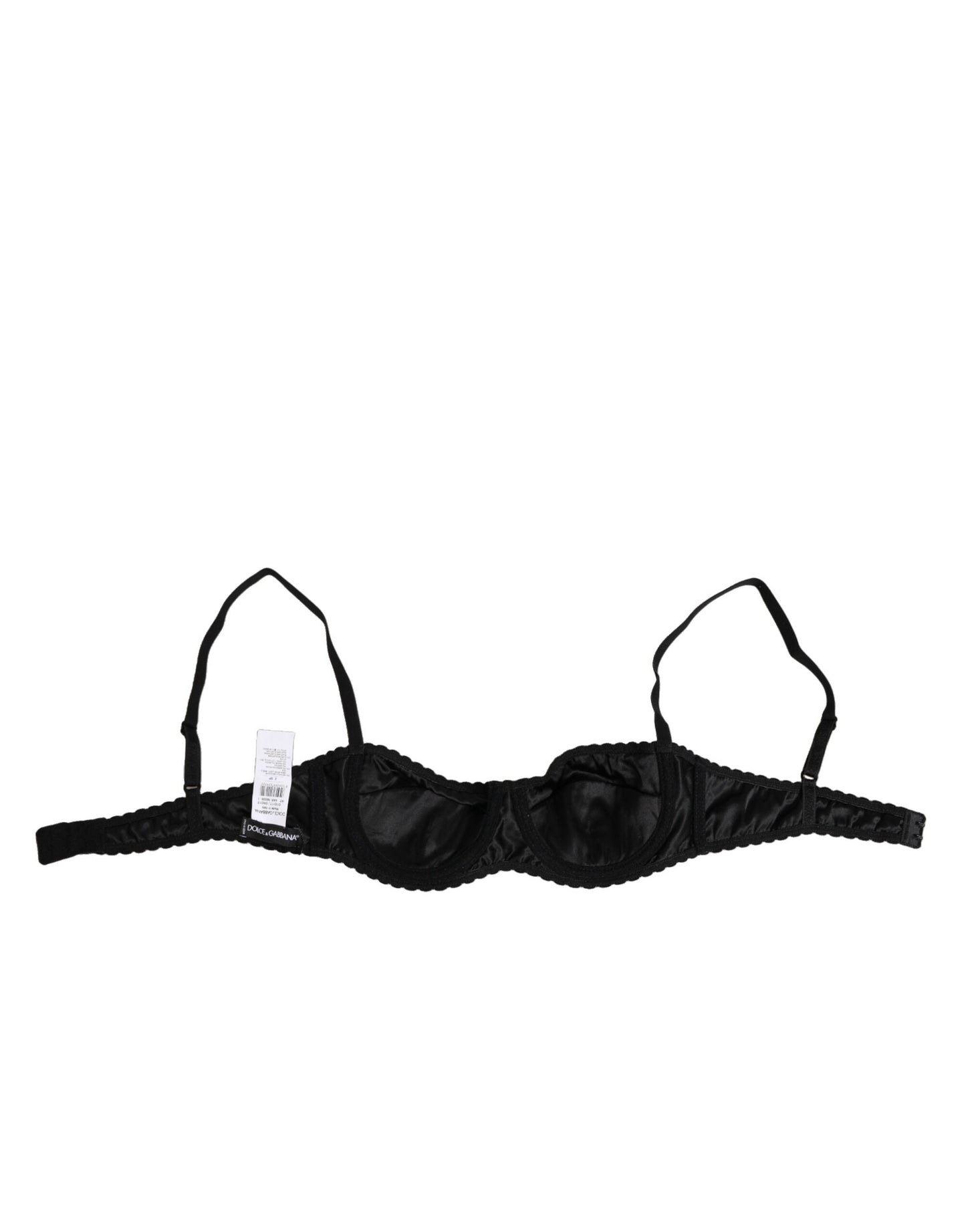 Dolce & Gabbana Balconnet Bra Zijde Zwart Luxe Elegant