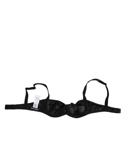 Dolce & Gabbana Balconette Bra Acetate Stretch Zwart