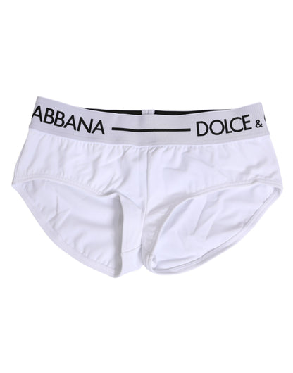 Dolce & Gabbana Nylon Logo Tailleband Ondergoed Wit
