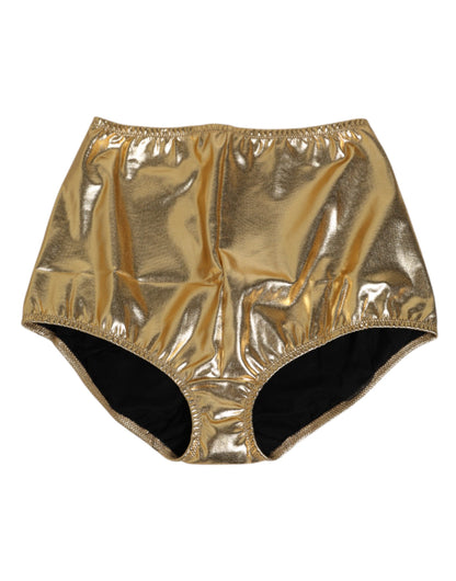 Dolce & Gabbana Girdle Panty Zijden Luxe Couture Goud