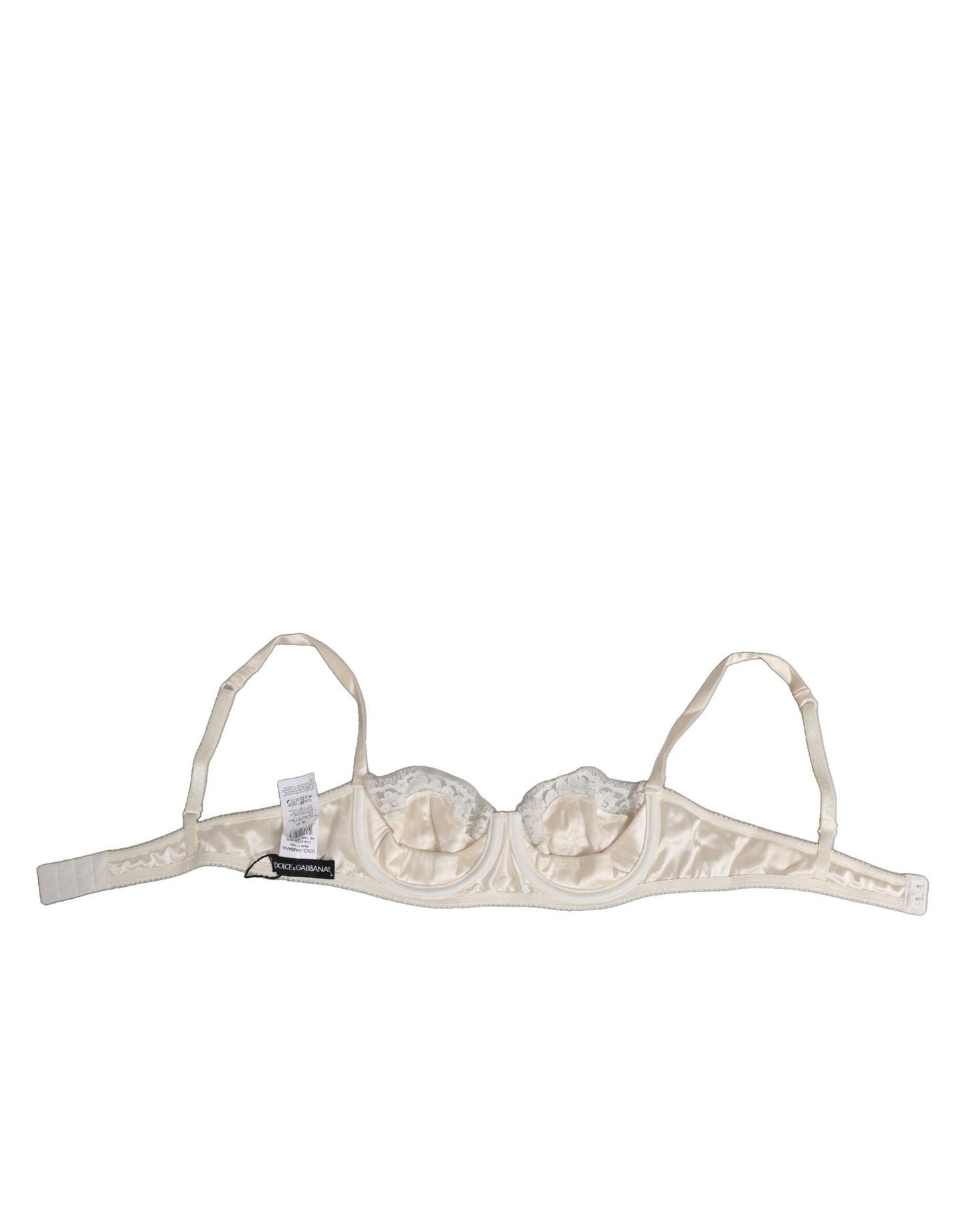 Dolce & Gabbana Beugel BH Zijde Balconette - Off White
