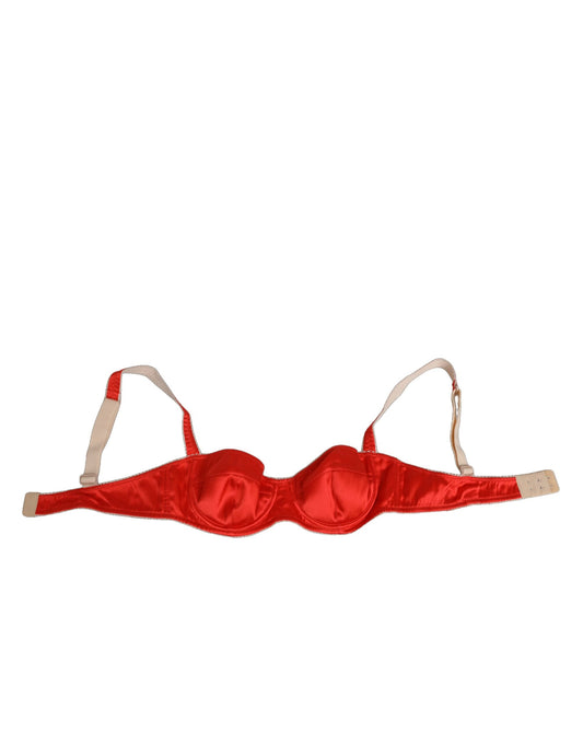 Dolce Gabbana Balconette BH Beugel Zijde Satijn Rood