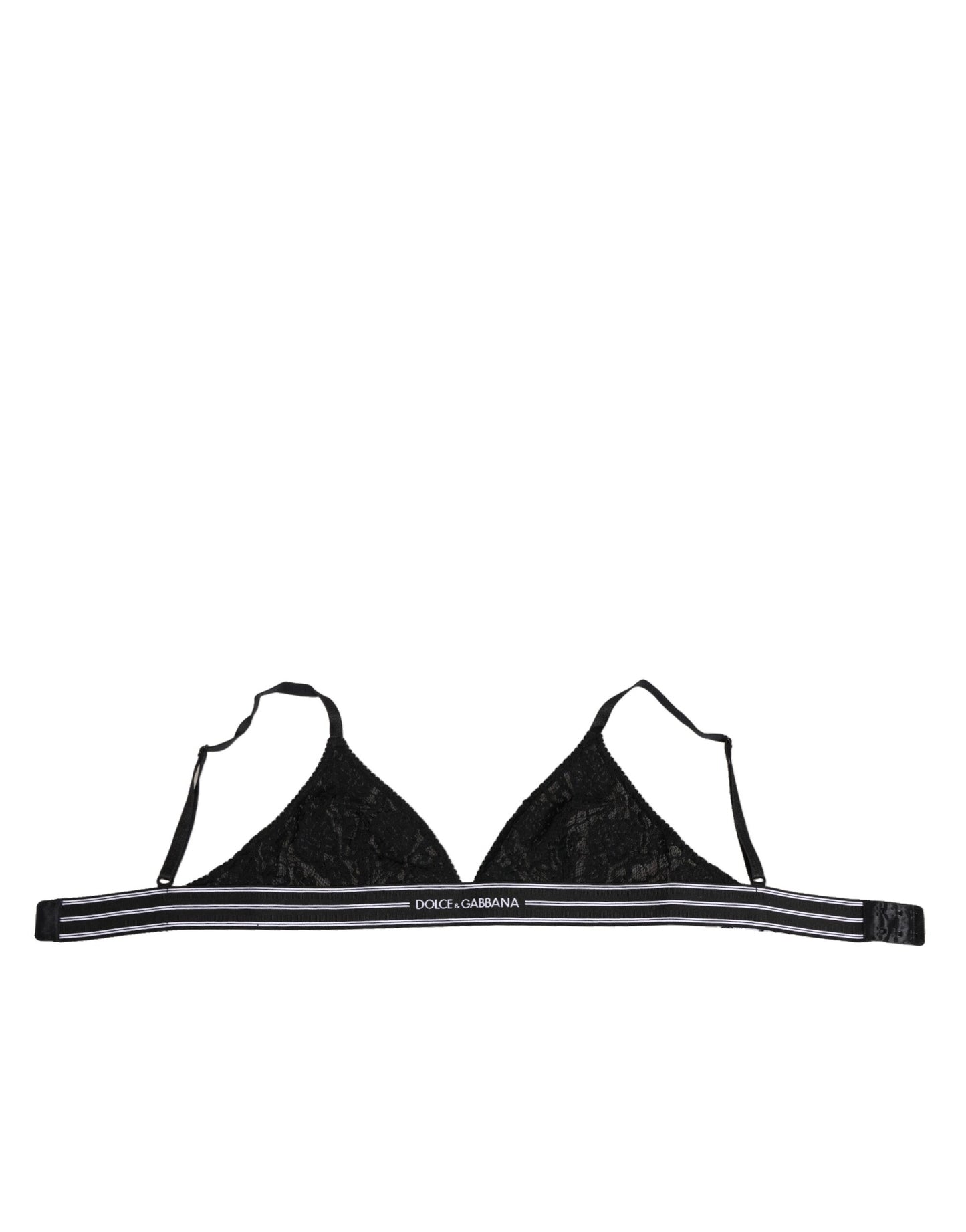 Dolce Gabbana Soft Cup Lace Triangle Bralette Kant Zwart