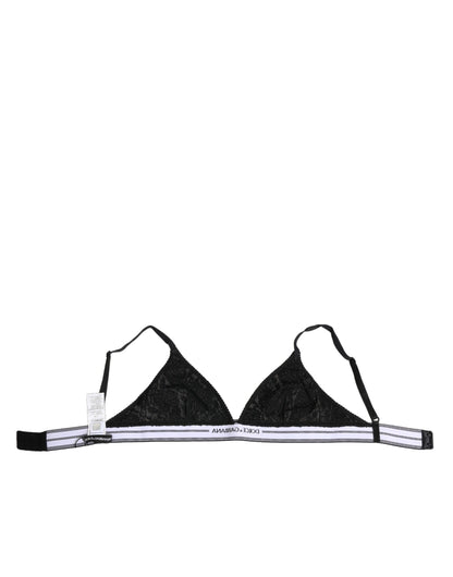 Dolce Gabbana Soft Cup Lace Triangle Bralette Kant Zwart