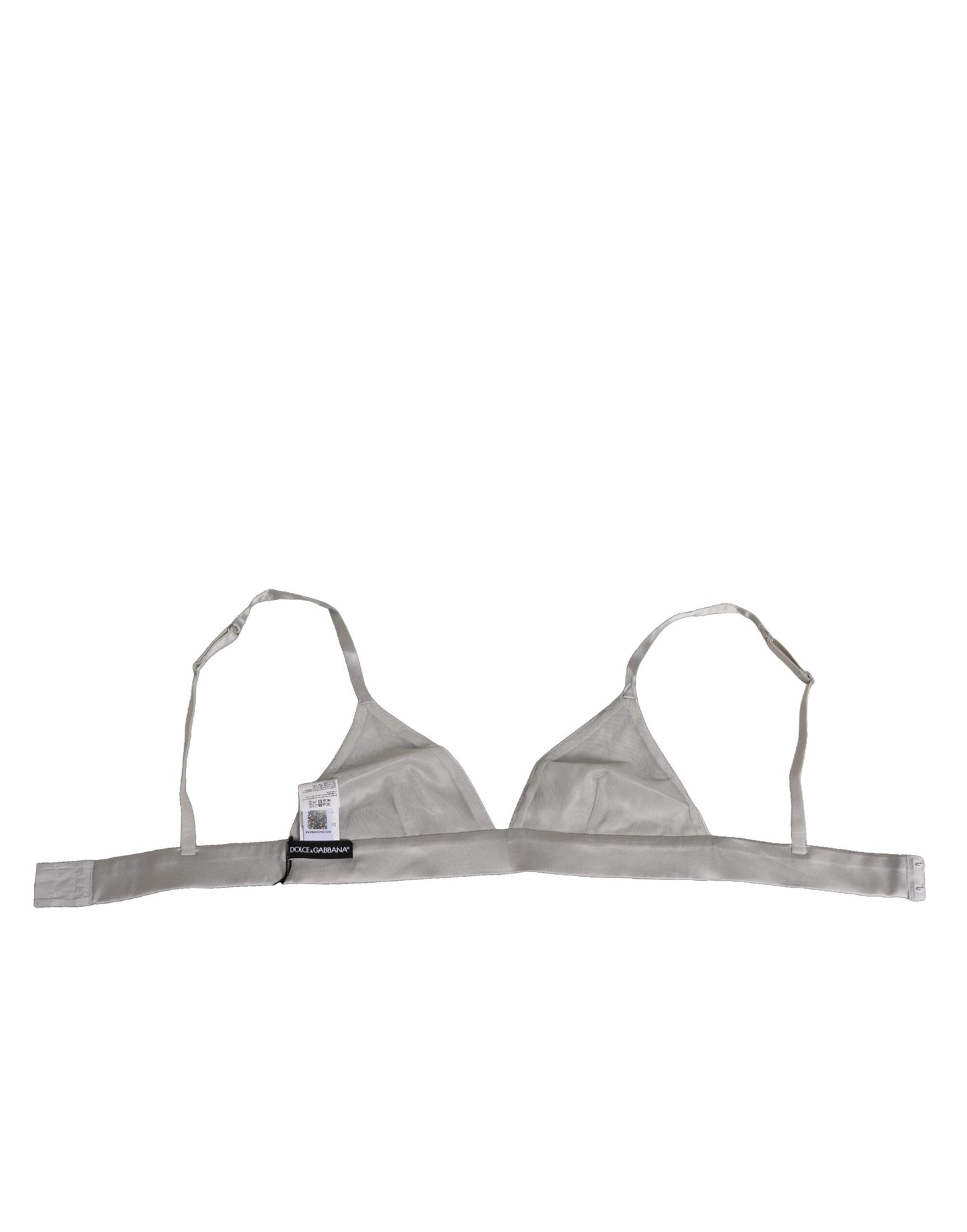 Dolce & Gabbana Balconette Bra Zijde Satijn Grijs Chique