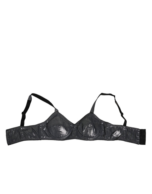 Dolce & Gabbana Zijden Balconette SemiPad Bh Donkergrijs